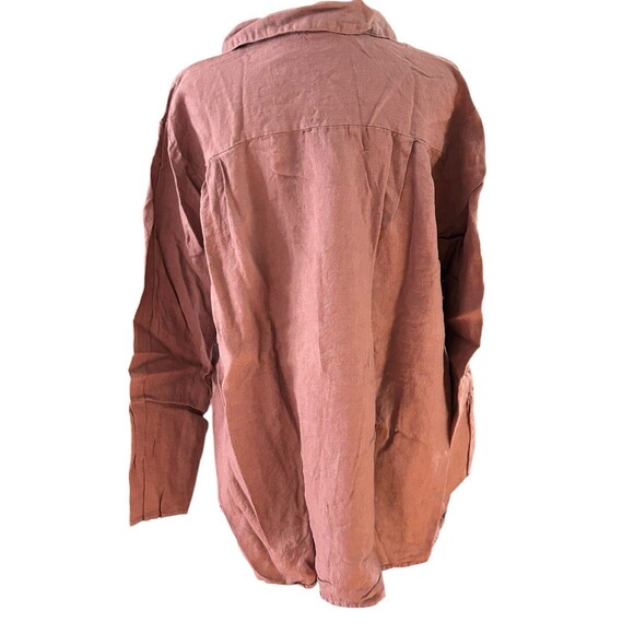 CP Shades NWT Button Down Tunic Pure Irish Linen Sz M‎ - Picture 4 of 5